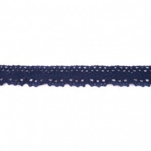 Baumwolle Spitze 2.5cm Marineblau