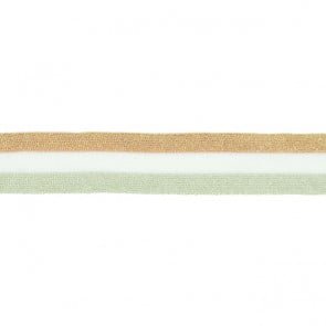Retro Stripes Elastisch mit Lurex zum Aufnähen alt Rosa-Weiss-alt Mint