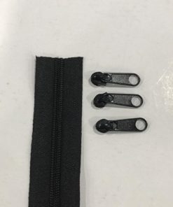 Zipper 3mm schwarz